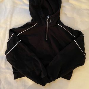 Cropped Zip-up Sweater